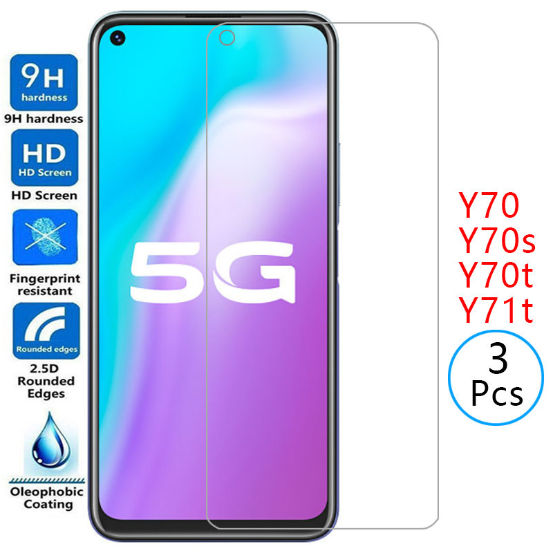 กระจกนิรภัยป้องกันสําหรับ vivo y70 y70s y70t y71t ป้องกันหน้าจอบน vivo y70 y 70 ste 70s 70t 71t 70y 
