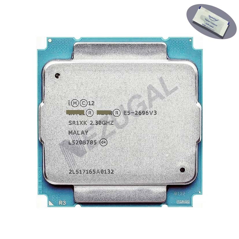 E5-2696V3 E5 2696V3 SR1XK 2.3 Ghz 1Eight Core 135W ซ็อกเก็ต 2011-3 โปรเซสเซอร์ CPU
