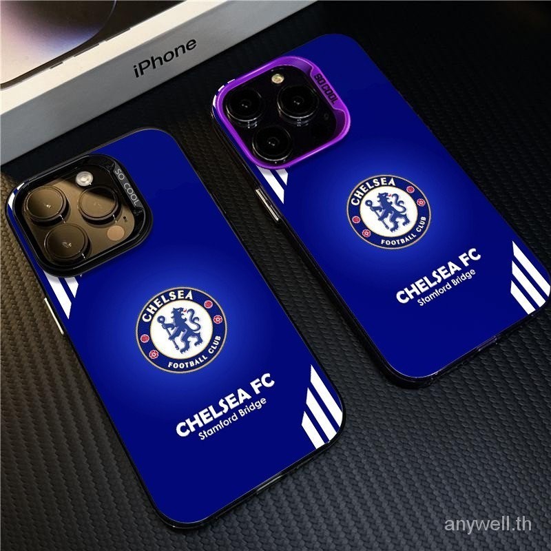 โลโก ้ ทีมเชลซีเคสโทรศัพท ์ สําหรับiPhone 15 14 13 12 11 promax x xr xs 7/8 pro plusนิ ่ มฟุตบอลฟุตบอลโลกกีฬากรณี