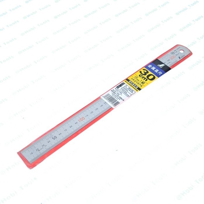 SHINWA 21574 30CM IRON RULER - STEEL RULER 30 CM