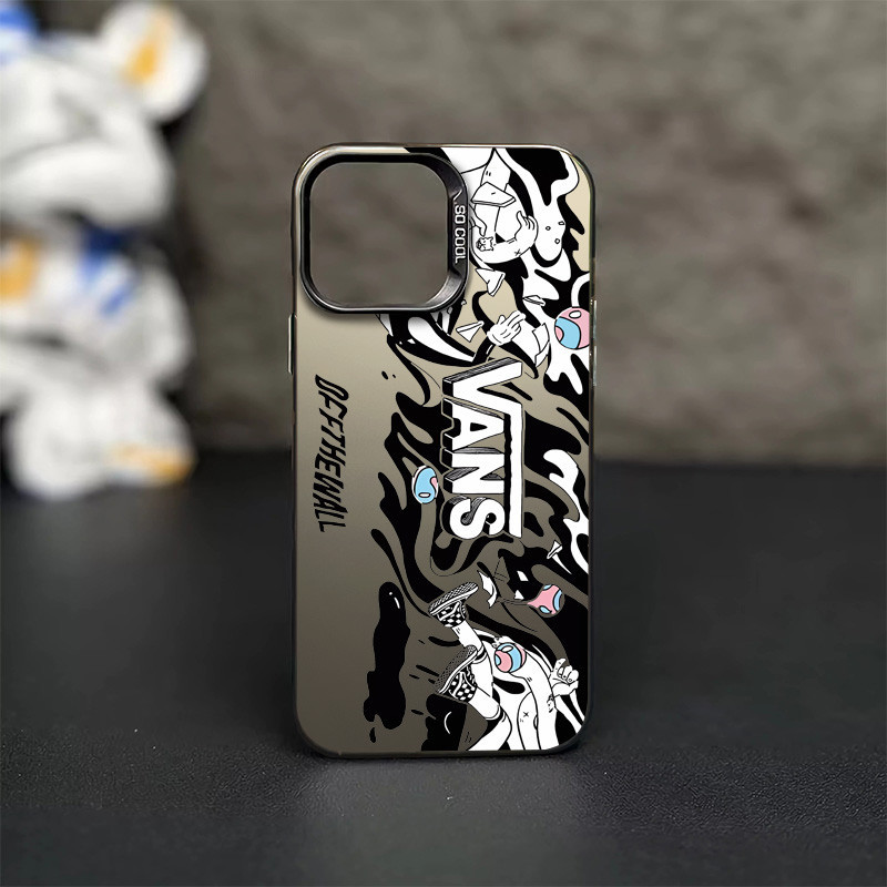 อินเทรนด์รูปแบบ Graffiti เคสโทรศัพท์สําหรับ IPhone 15 14 13 12 11 Pro Max X/XS Max XR 7/8 Plus Se2020 ซิลิโคน TPU กันกระแทก Frosting เคสโทรศัพท์