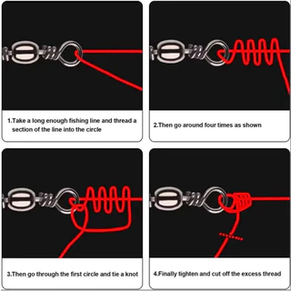 50 ชิ ้ นตกปลา 3 ทางหมุน 44-66LB สามทางหมุน Cross Line Connector สําหรับปลาดุก Rig ตกปลาหมุนตกปลา Tackle