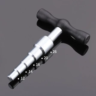 CANDYBO4F คู่มือ Tube Expanders, คู่มือ 16-32 มม.อลูมิเนียมท่อพลาสติก Rounder, Creative T Shape Handle Operation ในแคบพื้นที่โลหะขยายเครื่องมือสําหรับ PVC PPR