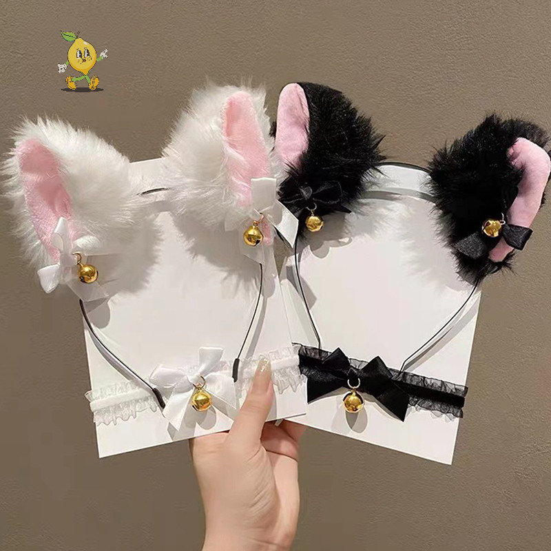 [mozh] หูเซ็กซี่สําหรับผู้หญิงสาวลูกไม้สร้อยคอโบว์ตุ๊กตา Hairband คอสเพลย์ Masquerade-Party เครื่องแต่งกายอุปกรณ์เสริมผม [TH]