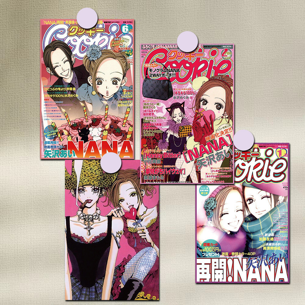 ชุดสติกเกอร์โปสเตอร์คลาสสิกอนิเมะ NANA 10 ชิ้น สำหรับตกแต่งห้องนอนสาววัยรุ่น โปสเตอร์ขนาดเล็กทันสมัย ชุดคอลาจหอพัก