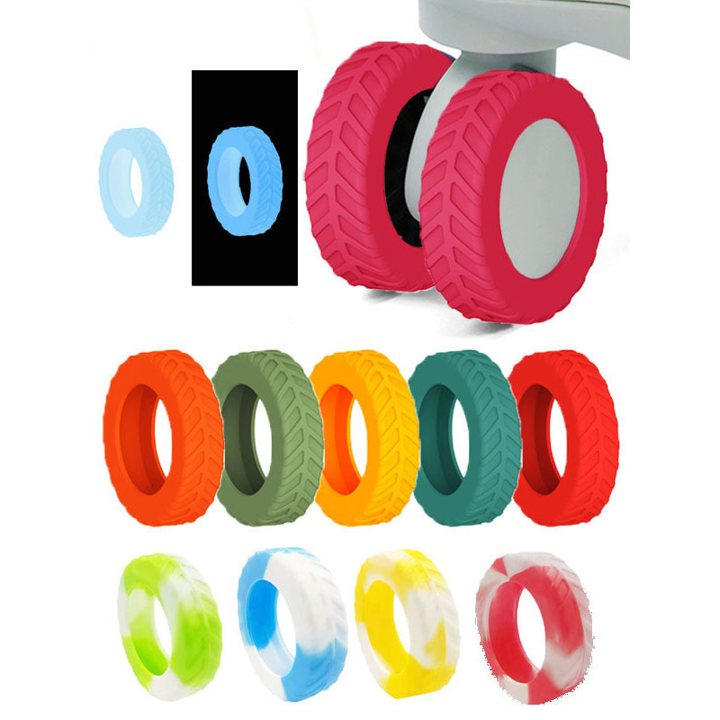 ทนทาน ฝาครอบล้อกระเป๋าเดินทางขอบ 1 ซม. – ยางหนาสําหรับม้วนแบบเงียบและเรียบ