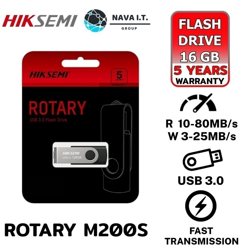 มีส่งด่วน HIKSEMI ROTARY M200S 16GB FLASH DRIVE USB 3.0 HIGH EXPANDABILITY
