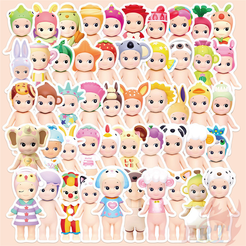 สติ๊กเกอร์ Sonny Angle Series 03 50 ชิ้น/เซ็ตแฟชั่น DIY สติ๊กเกอร์กันน้ํา Doodle สติ๊กเกอร์