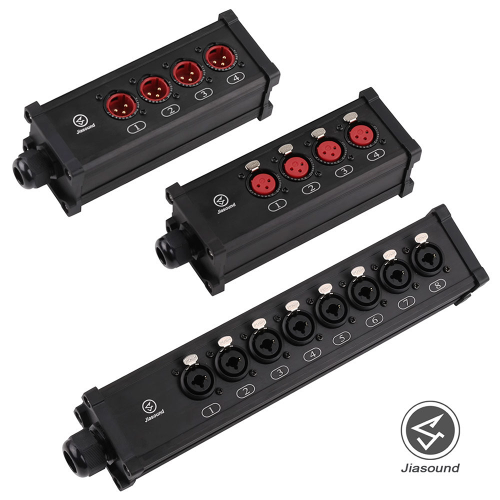 Jiasound B5 กล่องแยกสัญญาณมือถือหลายช่องกล่องแยกสายเคเบิลเสียงกล่องเวทีสายเคเบิลหลายแกน