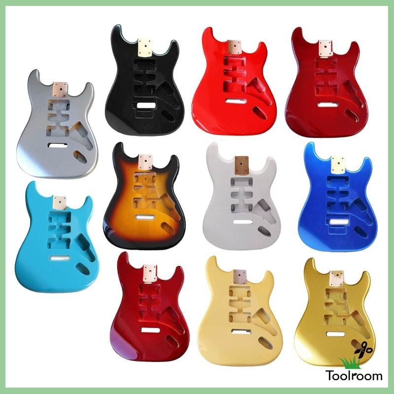[ กีตาร์ไฟฟ้า Body Guitar Kit Guitar Body ST Electric Guitar Body Unfinished Guitar Barrel