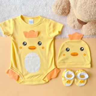 Baby Jacky S8 ชุดบอดี้สูทเด็กอ่อน ทารก เซตบอดี้สูท หมวก ถุงเ…