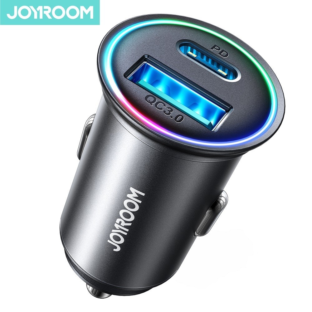 Joyroom รุ่น JR-CCN04 60W หัวชาร์จรถ รองรับเทคโนโลยีชาร์จเร็ว ที่ชาร์จในรถแบบ 1 USB / 1 PD