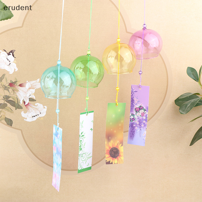 Erudent Wind Bells ใหม่ Handmade Glass Wind Chime ของขวัญวันเกิดคริสต์มาสของขวัญตกแต่งบ้าน Wind Chimes สไตล์ญี่ปุ่นใหม่