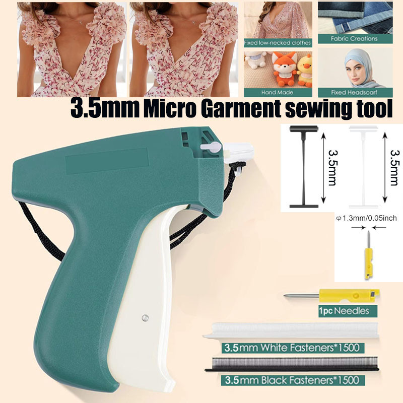 Micro Mini Stitch Tragging เครื่องมือสําหรับเสื้อผ้าสําหรับ 3.5 มม.แท็ก Pin Tiny Smallest Tragging เครื่องมือตัวยึด