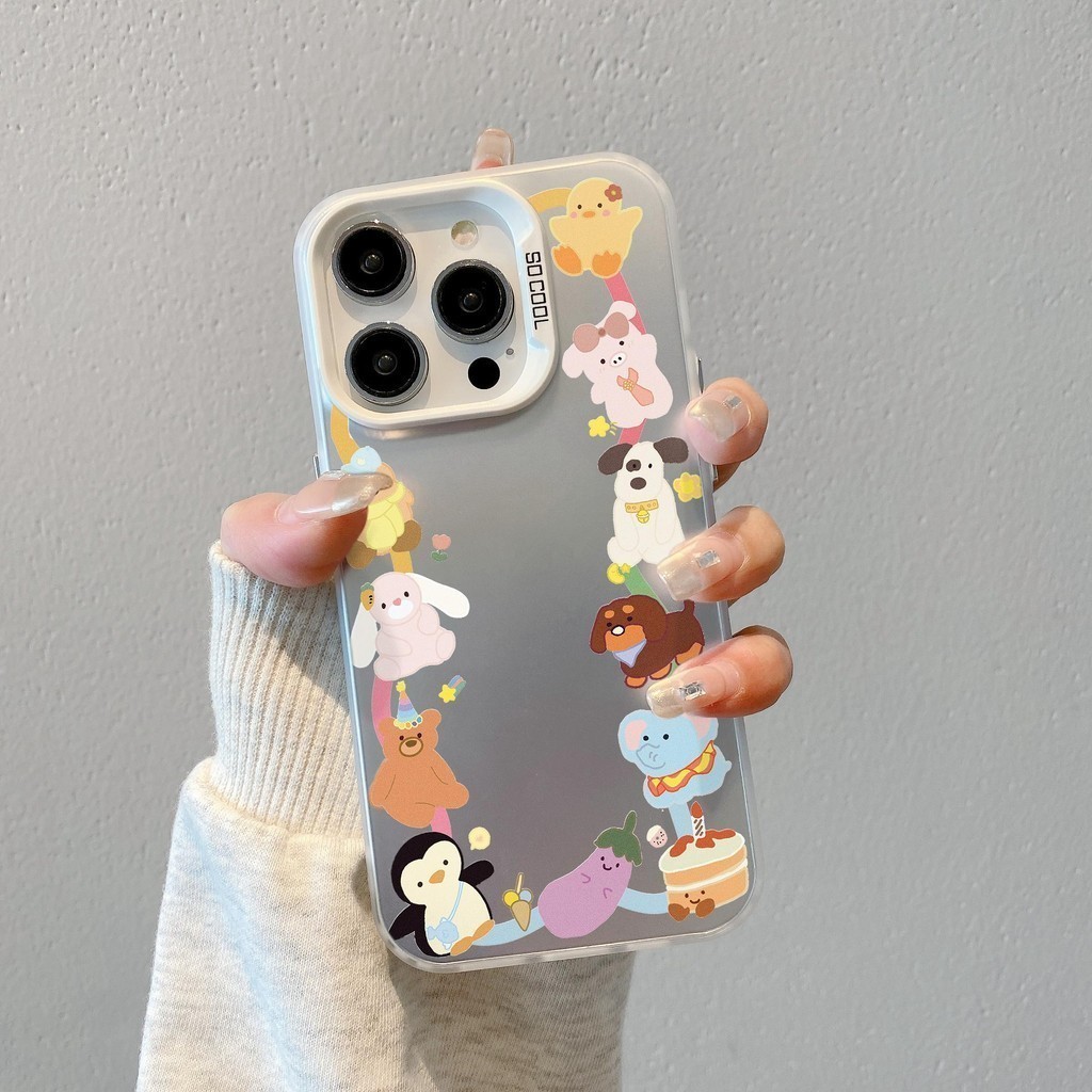 น่ารัก Zoo สําหรับ Honor X9a X9b 100 90 80 70 60 50 Pro SE Magic 6 5 Pro Huawei ปลอก Mate 60 50 40 30 Plus P70 60 50 40 30 Nova 10 11 12 5 6 7 กันกระแทก ศิลปะ