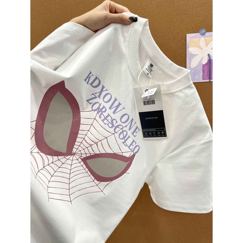 พร้อมส่ง เสื้อ พร้อมส่ง เสื้อยืดแขนสั้น คอกลม โอเวอร์ไซซ์ สไตล์เกาหลี แฟชั่นสําหรับผู้ชาย และผู้หญิง เสื้อยืดพิมพ์ลาย