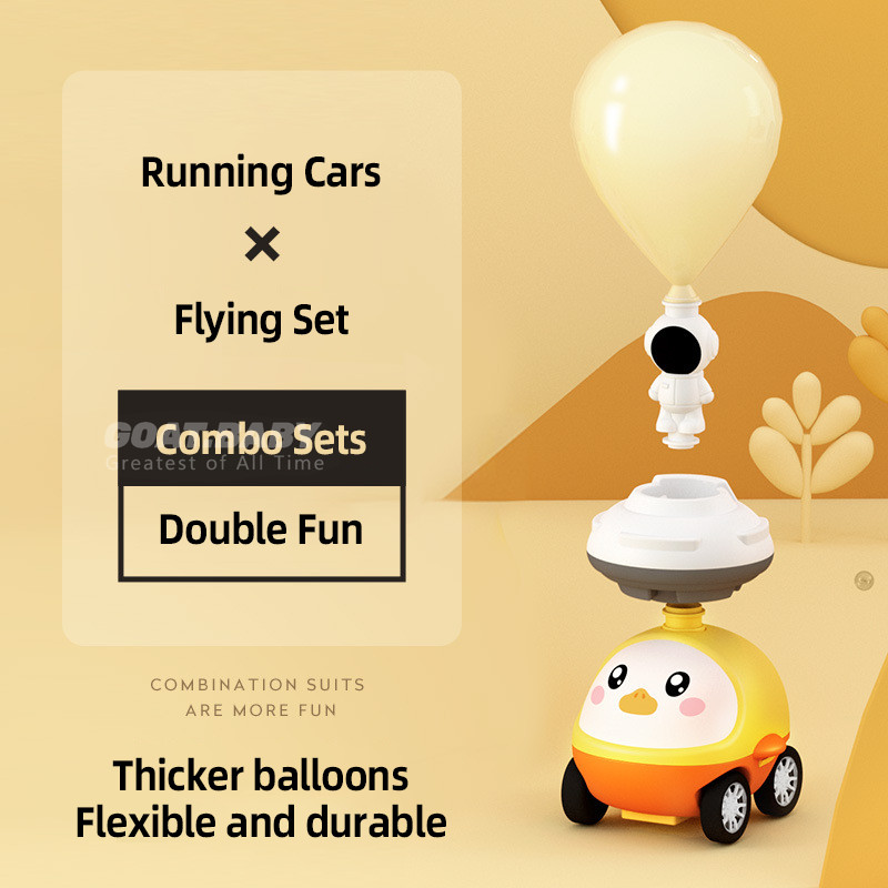 เด็กนิวเมติกสัตว์รถยนต์รถเด็กของเล่นเพื่อการศึกษาอากาศขับเคลื่อนลูกโป่งบินของเล่นของขวัญสำหรับเด็กหญิงและเด็กชาย - รูปที่ 4