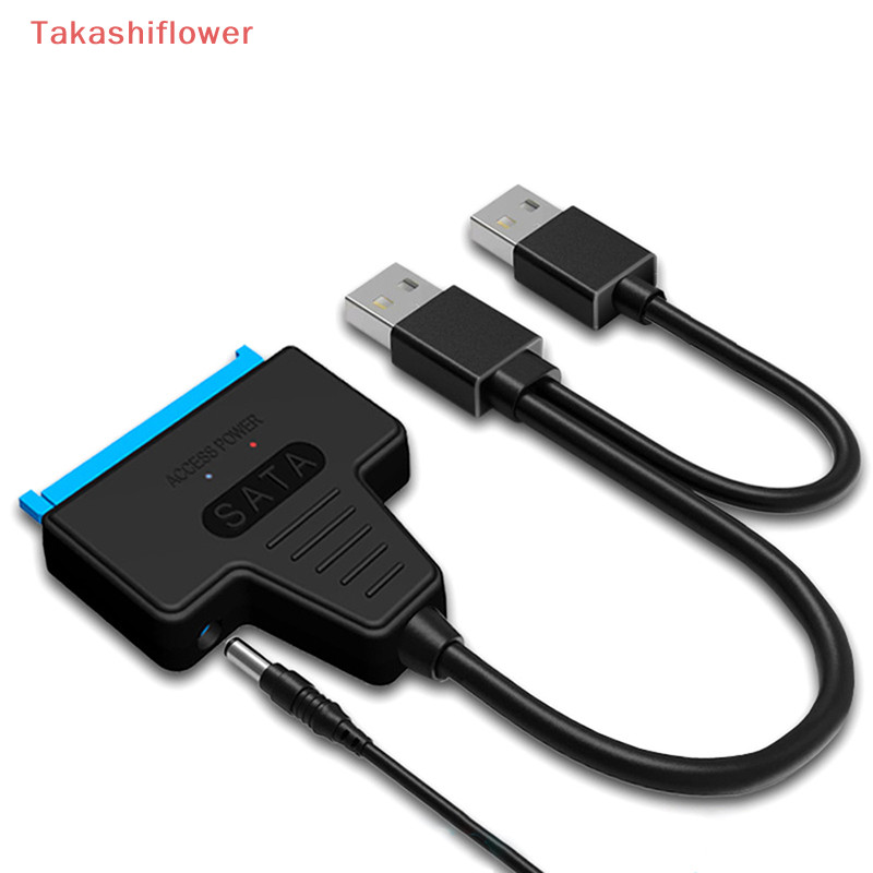 (Takashiflower) อะแดปเตอร์ SATA เป็น USB 3.0 2.0/Type-C สําหรับ 2.5/3.5 นิ้ว HDD ภายนอก SDD ฮาร์ดดิสก์ไดรฟ์ขั้วต่อภายนอกตัวแปลงสายไดรฟ์
