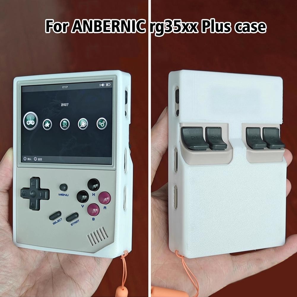 ยางนุ่มป้องกันกรณีเหมาะสําหรับ ANBERNIC RG35XX/RG35XX PLUS เกมเครื่อง Anti Fall Collision สไตล์รูปลั