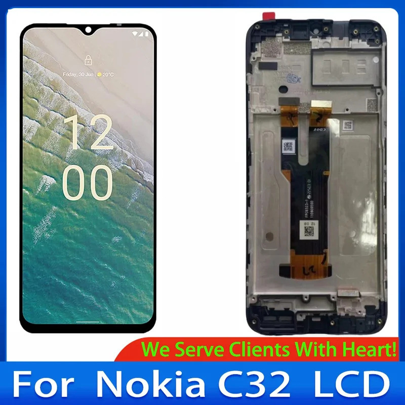 6.5 คุณภาพสูงสําหรับ Nokia c32 TA-1534 จอแสดงผล Lcd Touch Screen Digitizer Assembly สําหรับ Nokia c3