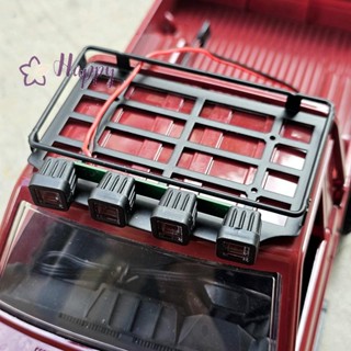  Mn82 กระเป๋าเดินทางโลหะแร็คหลังคาพร้อมไฟ LED รุ่น RC รถอะไห…