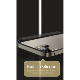 หรูหรากรอบอลูมิเนียมกรอบโลหะสําหรับ iPhone 11 12 13 14 Plus 15 16 17 Pro Max Xs XR กันชนกรณีซิลิโคนบางพิเศษ ACCessorie