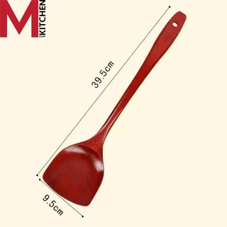 M KITCHEN ตะหลิว ตะหลิวไม้ 39 ซม ทนความร้อนได้ สำหรับกระทะเทปล่อน กระทะเคลือบหินอ่อน