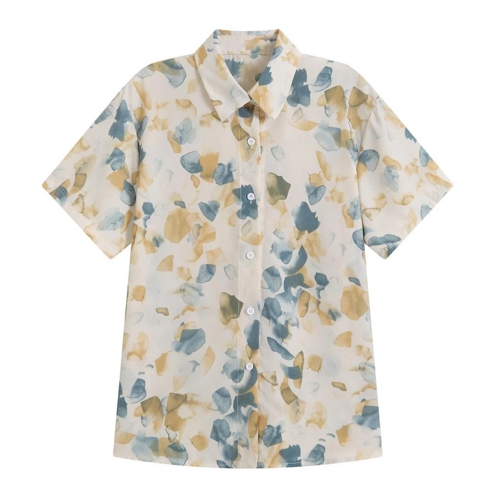 KOKO เสื้อแขนสั้นลายดอก ผู้หญิง ผ้าชีฟอง W223 thumbnail 10