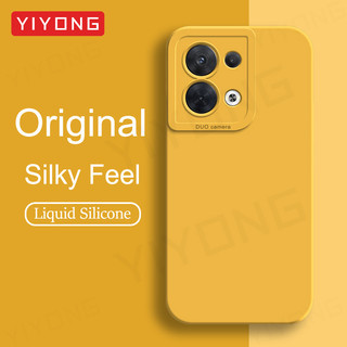 สําหรับ Reno8 Pro กรณี YIYONG สแควร์ซิลิโคนเหลวสําหรับ OPPO Reno 8 Lite Pro 8Z Reno8Z 5G กันกระแทกเคสโทรศัพท์