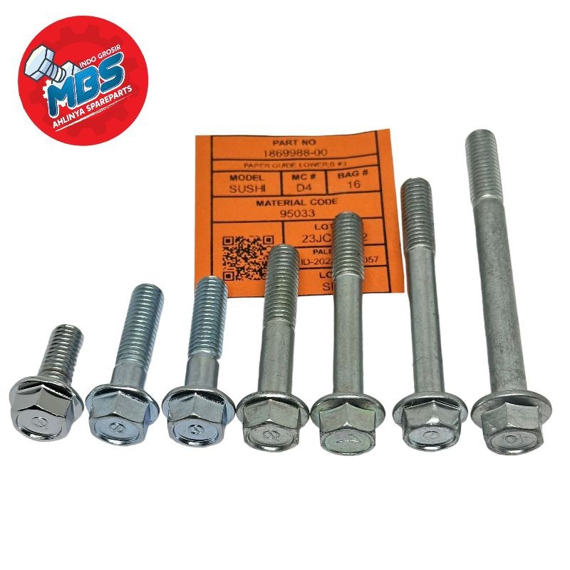 DEVAN BOLT 12 FLANGE HAT ORIGINAL M8 x 20 M8 x 25 M8 x 30 M8 x 35 m8 x 45 M8 x 55 m8 x 65 m8x80