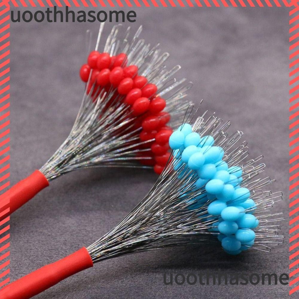 Uoothasome 200 ชิ้นตกปลา Bobber Stopper, Line Tackle อุปกรณ์เสริม Float olive Rubber Bean, ซิลิโคนใสทนทาน Soft Space Beans Lakes Rivers Sea