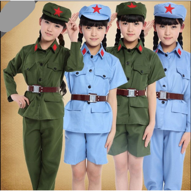 รัสเซีย Red Army Performance เครื่องแต่งกายรัสเซียเด็กชุดทหาร World War II Red Army เสื้อผ้าชายหญิงผ