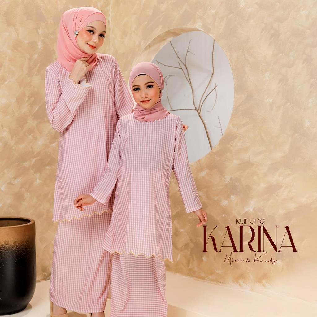 TUNIKMY Karina Kurung Dress จับคู่แม่และเด็ก