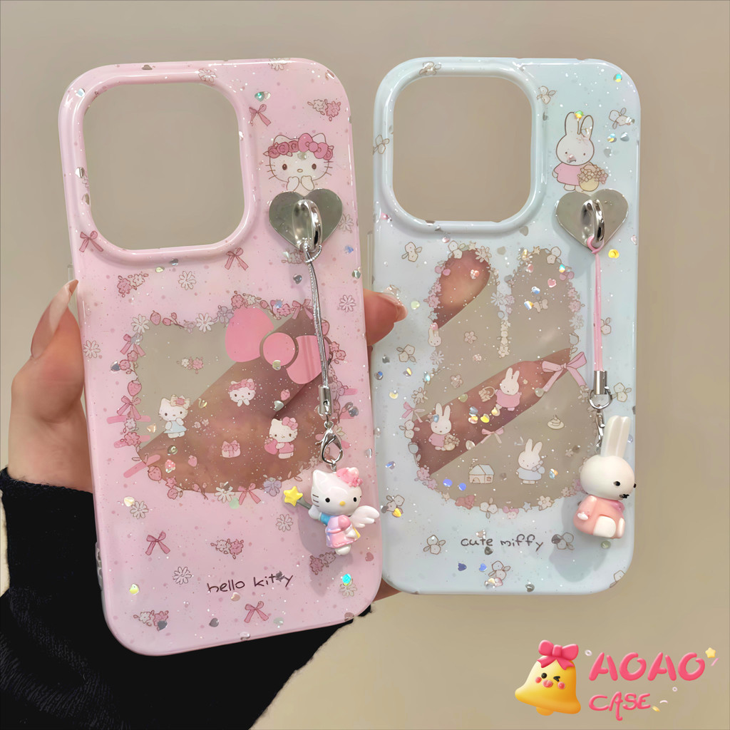 เคส Redmi 12C 12 13C 9C 10 10C 9A 9 A1 9T Note 13 11 12 10 9 8 Pro Max Poco C65 C55 M3 X5 X6 ปกกระต่ายคิตตี้น่ารัก