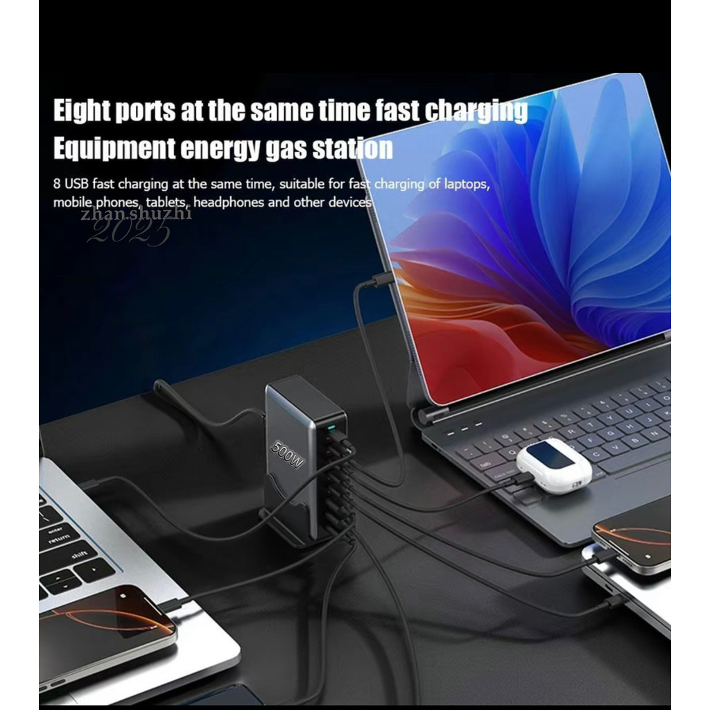 อะแดปเตอร์ Gallium Nitride PD3.1 500w เครื่องชาร์จมัลติฟังก์ชั่น 100W พอร์ตเดียว ราคา ถูกที่สุด ดีลบีเคเค แกลเลอรีภาพที่ 9
