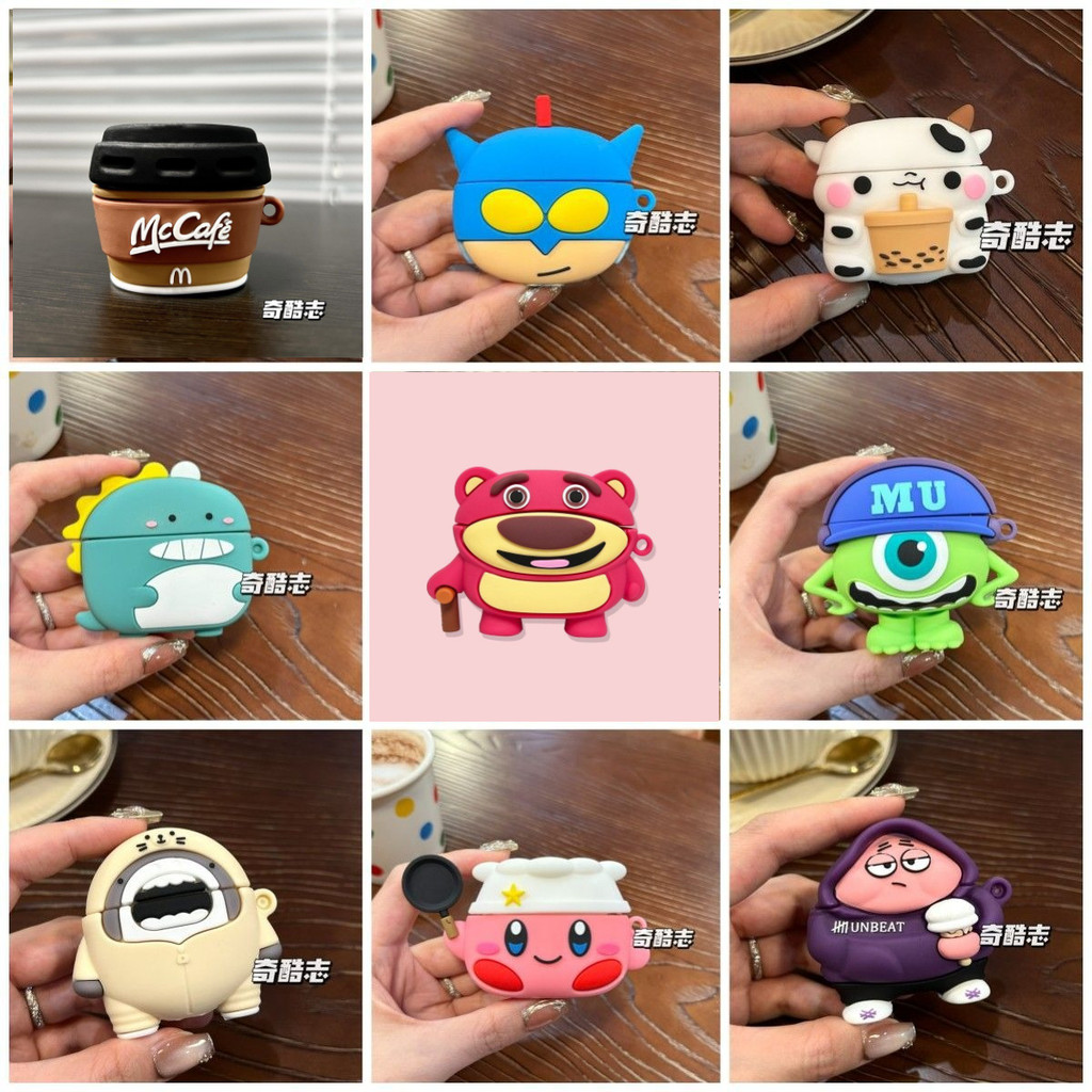 สําหรับ Lenovo ea230 กรณีการ์ตูน 3D รูปแบบซิลิโคนหูฟังไร้สายฝาครอบป้องกันน่ารักสําหรับ Lenovo ea230 