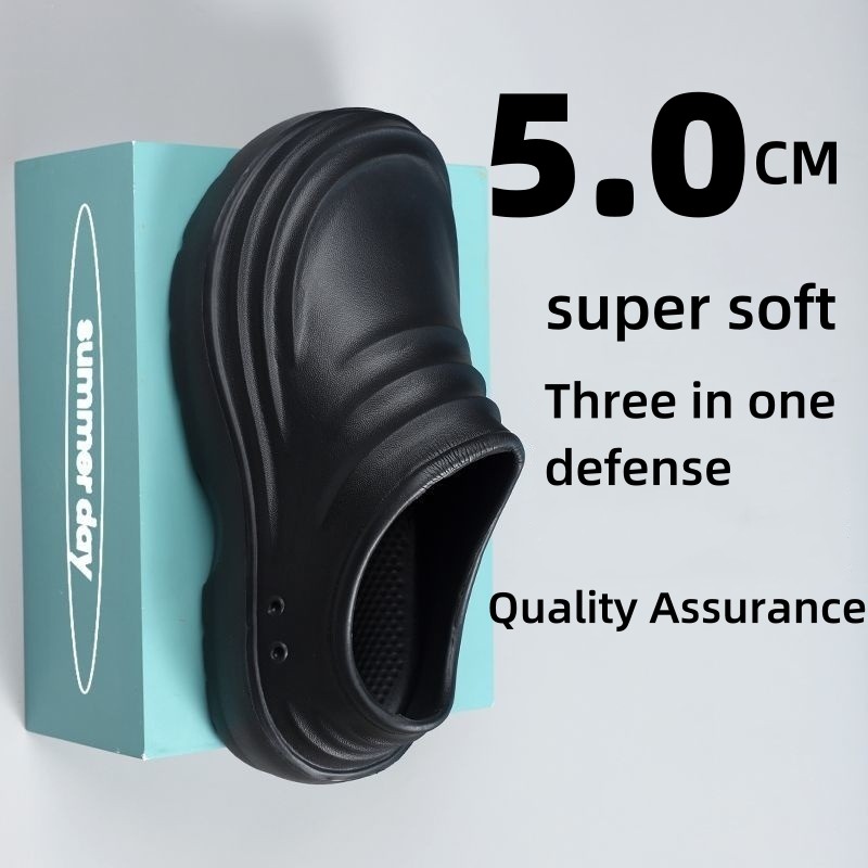 สไตล์ใหม่ EVA สามหลักฐานรองเท้าเชฟ Anti-Slip Anti-Grease สวมใส่ One-Pedal สบายรองเท้าทํางานหนาSoledรองเท้าพยาบาล