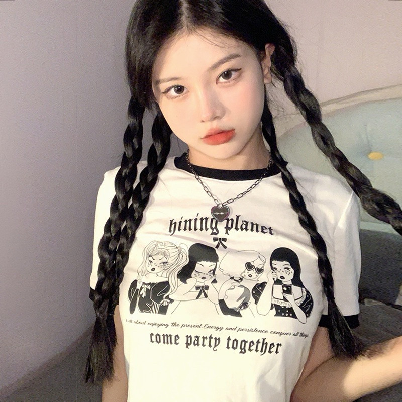 เสื้อยืด Shinning Planets - เสื้อคอตตอน egirls เนื้อนุ่ม ไซส์ M-XXL