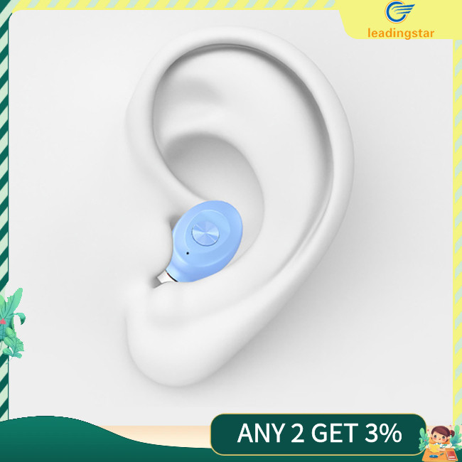 Leadingstar หูฟังไร้สายชุดหูฟังชนิดใส่ในหูหูฟังสเตอริโอพร้อมจอแสดงผล LED เคสชาร์จลดเสียงรบกวนหูฟัง Latency ต่ํา