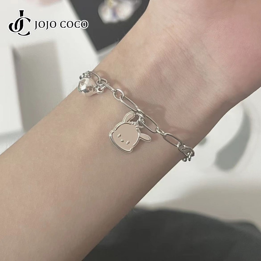 Jojo COCO สร้อยข้อมือสําหรับนักเรียนหญิงแฟชั่นน่ารักอเนกประสงค์สร้อยข้อมือการ์ตูน Niche Design ของขวัญ