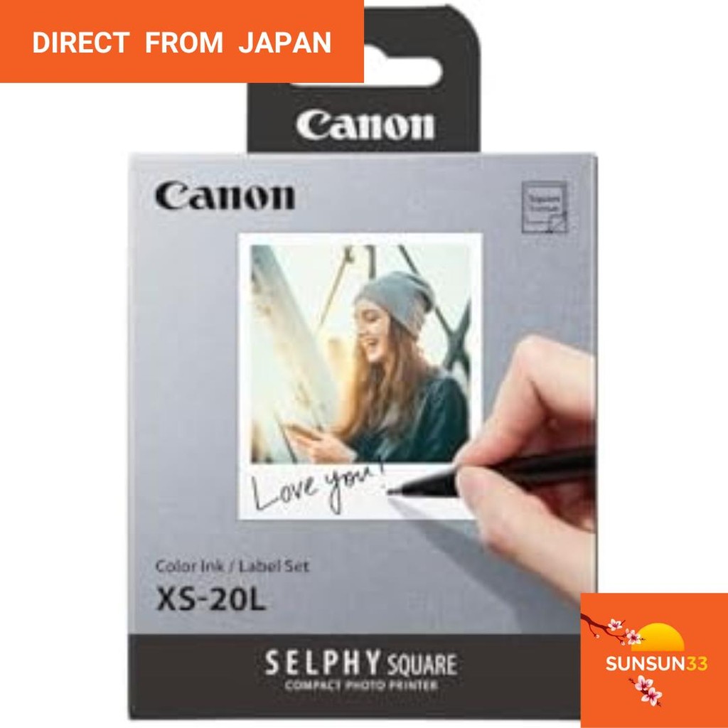 【Direct from Japan】ชุดหมึกสี/ฉลาก Canon Selphy Square สำหรับ QX10/QX20 XS-20L
