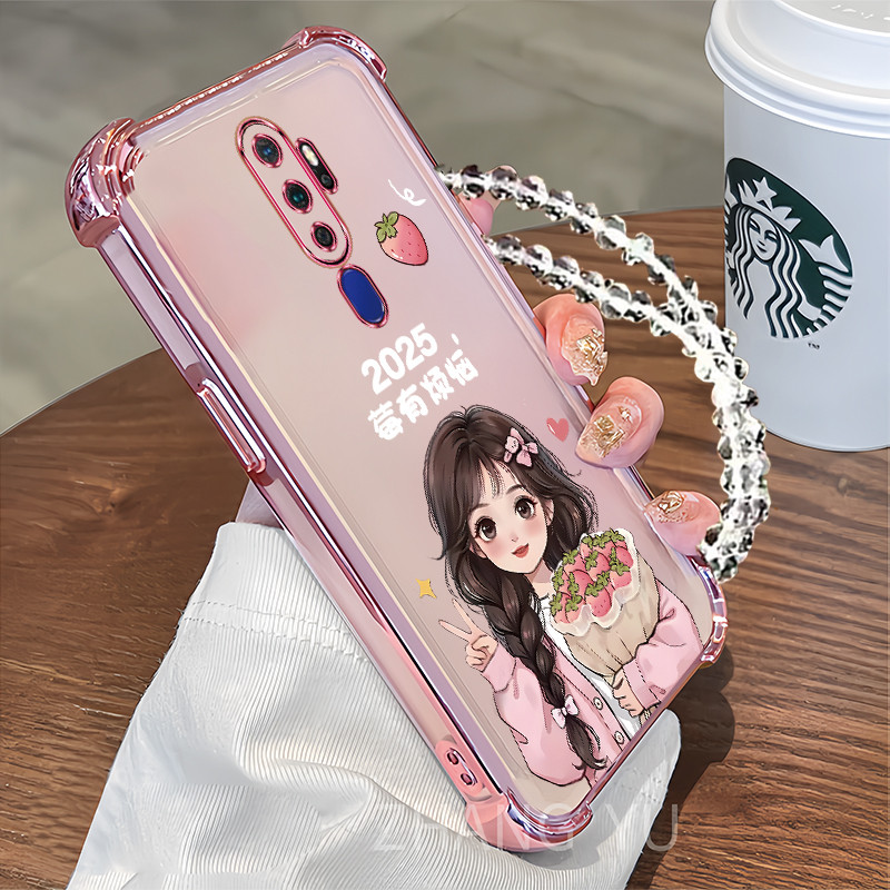 เคส OPPO A5 2020 A9 F11 pro เคสโทรศัพท์สําหรับซิลิโคนใหม่สี่มุมป้องกันการตก MFN