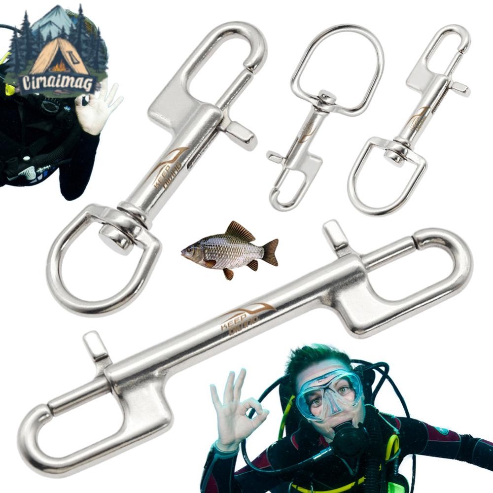 316 สแตนเลสสตีล Bolt Snap Hook ดําน้ําคลิปหมุน Eye Bolt Snap Hooks