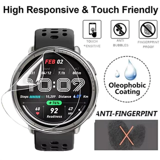 1-3 ชิ้นป้องกันฟิล์ม Hydrogel สําหรับ For Amazfit Active 2 ฝาครอบ Soft TPU ป้องกันหน้าจอสําหรับ For Amazfit Active 2 สมาร์ทนาฬิกา Accessorie ไม่ใช่แก้ว
