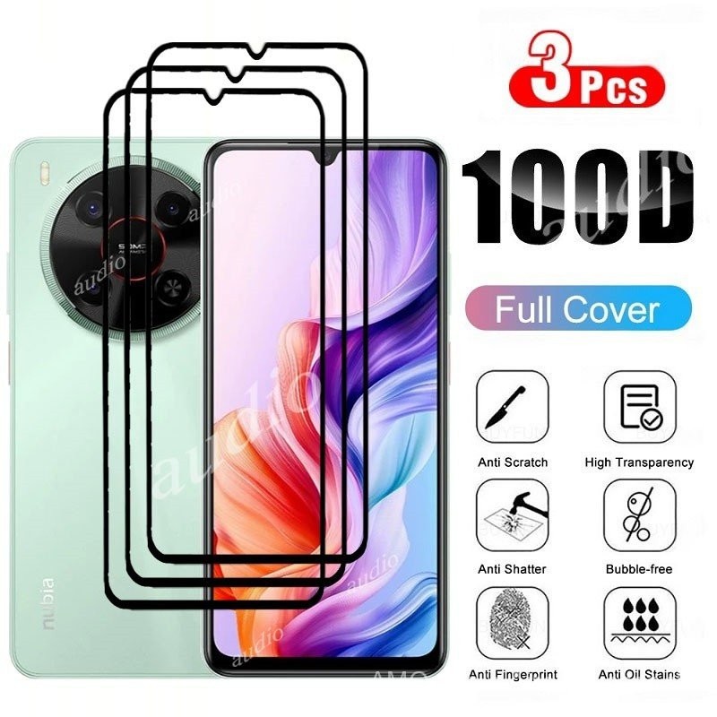 Nubia V70 MAX 4G 3pcs กระจกนิรภัยสำหรับ ZTE Blade V70 MAX bladel70 4G 2025โทรศัพท์ป้องกันหน้าจอแก้วป้องกันฟิล์มสำหรับ ZTE Nubia V70 MAX v70max 4G 9H HD Anti Scratch
