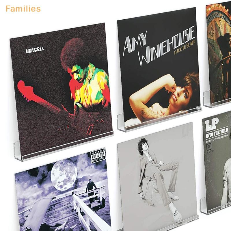 Families> ชั้นวางบันทึกแบบใสที่วางติดผนังติดผนังอัลบั้มอะคริลิคที่วางบันทึกแสดงแผ่นเสียงประจําวันของคุณสําหรับตกแต่งบ้านได้ดี