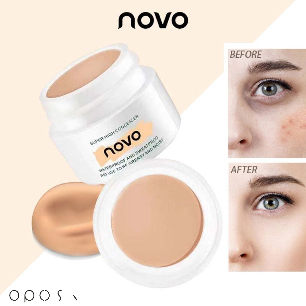 NOVO ต้นฉบับอย่างเป็นทางการNOVO คอนซีลเลอร์ Full Coverage Foundation ครีม Oposi คอนซีลเลอร์กันน้ําสํ