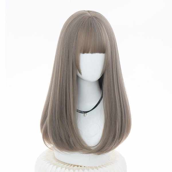 กิ๊บผมปลอม ผมปลอม hairpiece วิกผมหญิงยาวตรงผมยาวไหล่ภายในหัวเข็มขัดผมสั้น ผู้มีอิทธิพล ผมยาวขนาดกลาง