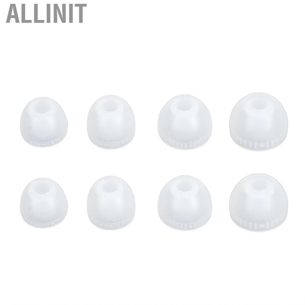Allinit Replacement Ear Tips Breathable Silicone Eartips 4.0mm Inner Hole 4 Sizes Pairs Noise Cancelling for SP510 WF 1000XM3