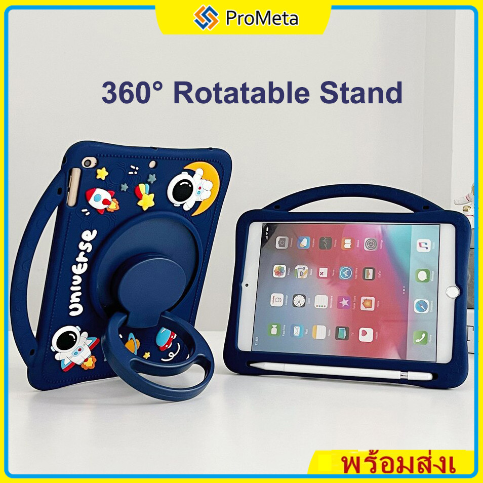 เคส ลายการ์ตูนน่ารัก พร้อมช่องใส่ดินสอ สําหรับ iPad 10 11 Pro11 Air 4 5 6 7 8 10.9 Air 2 1 9.7 10.2 9th 8th 7th 11th A16